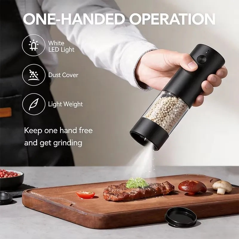 GrindMaster Compact Electric Pepper Grinder