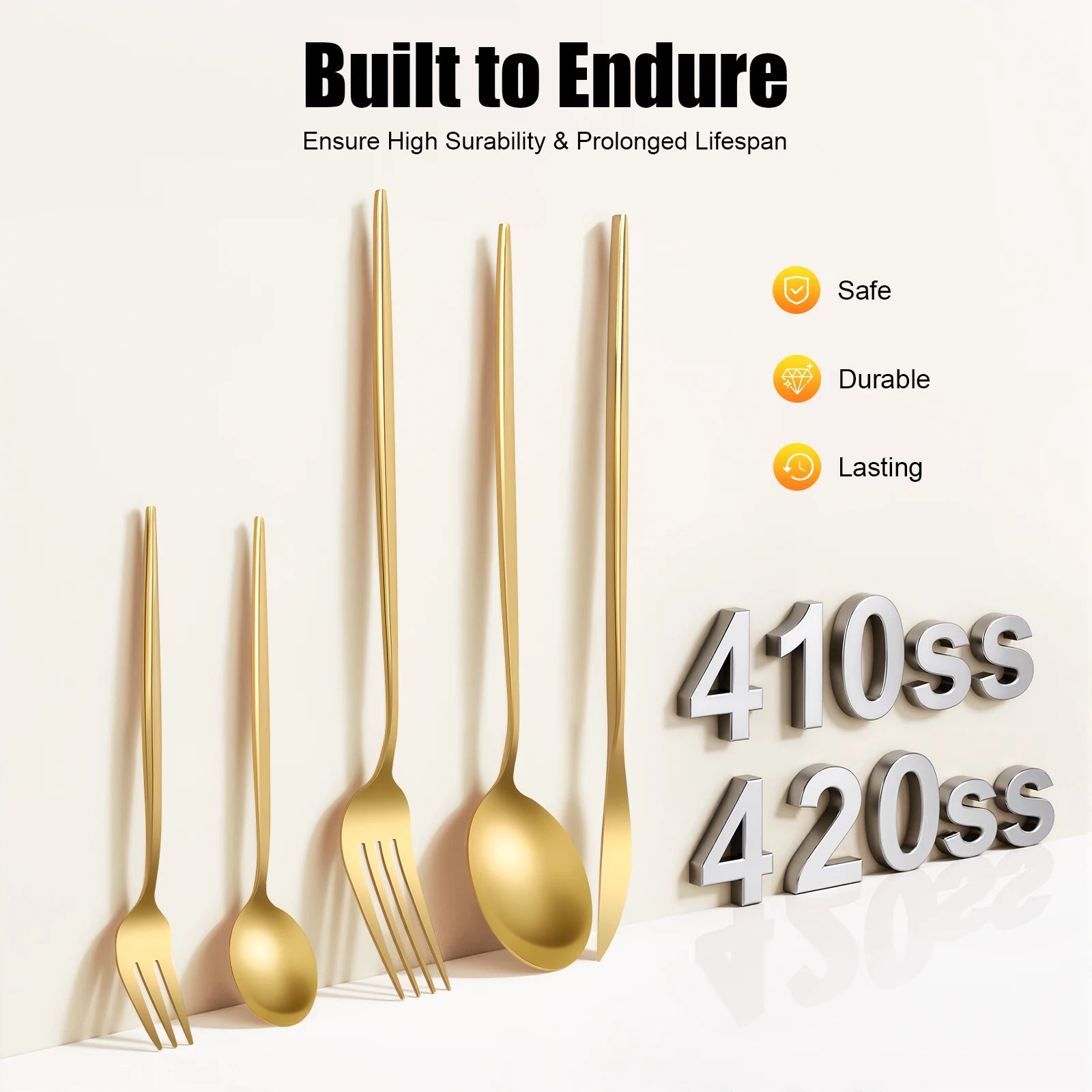 GoldEdge Heavy Duty Cutlery Set