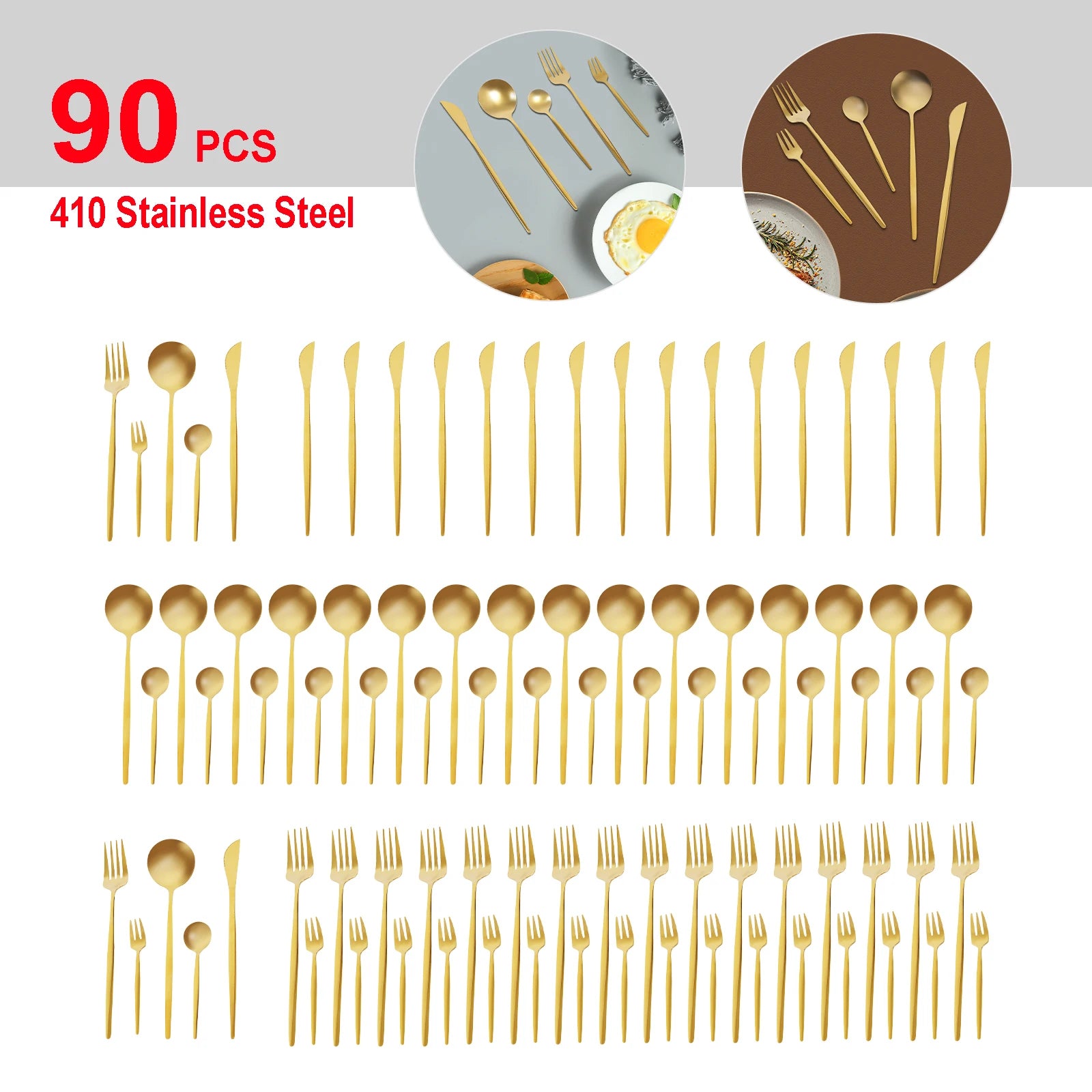 GoldEdge Heavy Duty Cutlery Set